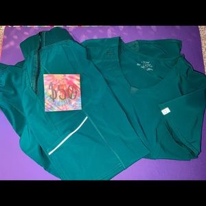 Cherokee Infinity scrub set, both are size S.